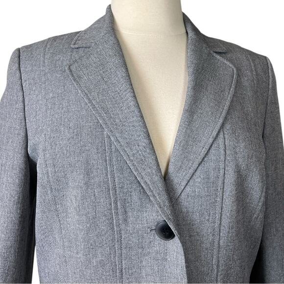 Kasper Women’s Pant Suit 2 Button Kate Classic Fit Notch Lapel Gray Plus Size 16 - Picture 9 of 15